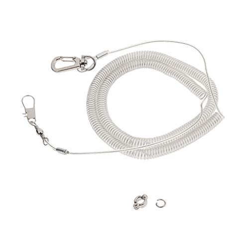 Geardeangloow Elastisches Papageien-Fußkettchen, Haustier-Training, 5 m Seil und Größe 6, Fußkettchen, zufällige Farbe von Geardeangloow