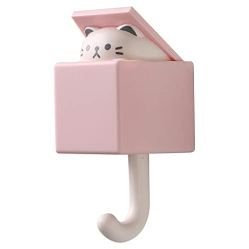 Geardeangloow Kleiderhaken, Wandmontage, dekorative Tasche, Garderobe für Eingangsbereich, Zuhause, Büro, Rosa, 10,5 x 5 x 4,5 cm von Geardeangloow