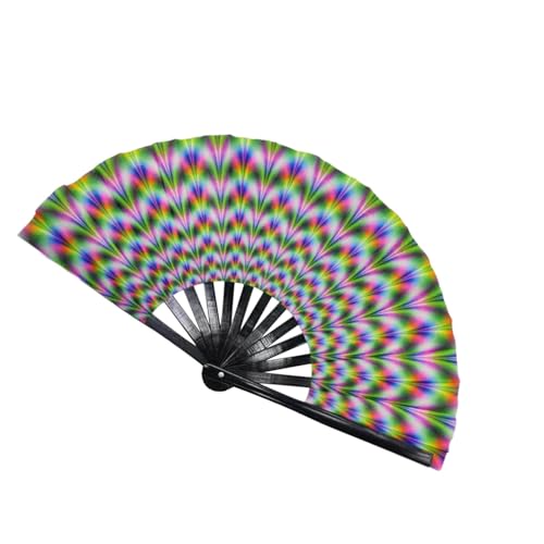 Geardeangloow Rave Faltbarer Handventilator Fluoreszierende Effekte Display für Bars Festivals Theater Stil C Geardeangloow Rave Faltbarer Handventilator Fluoreszierende Effekte Display für Bars Festivals Theater Stil C von Geardeangloow