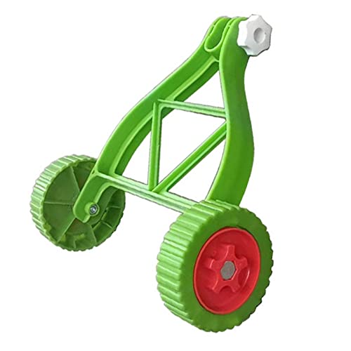 Geardeangloow Trimmer-Stützräder verstellbar Universalaufsatz für Unkrautstecher grün 35x35cm von Geardeangloow