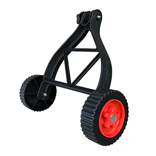 Geardeangloow Trimmer-Stützräder verstellbar Universalaufsatz für Unkrautstecher schwarz 35x35cm von Geardeangloow