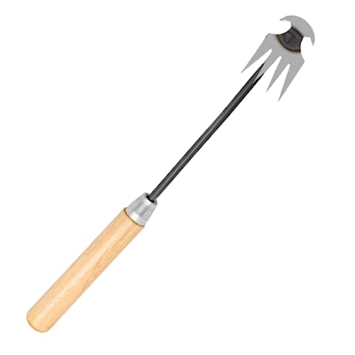 Hand-Unkrautentfernung, leichtes Unkrautgräber-Werkzeug für Hof, Hof, Rasen, Holzgriff von Geardeangloow