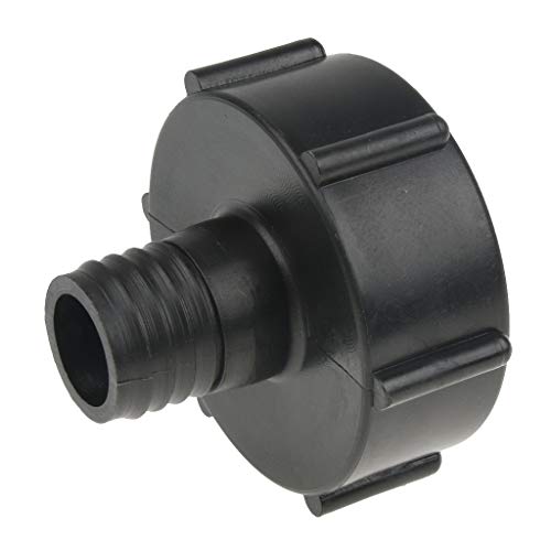 IBC Totentankadapter, Grobgewinde, Wassertank-Anschluss, schwarz, 25 mm von Geardeangloow