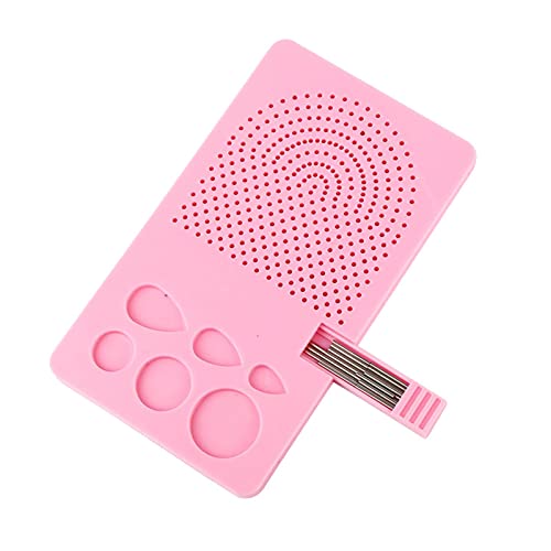 Langlebiges stabiles Papier Quilling Board Pins Raster Guide Boards Rolle Pink 15,5 x 9,2 cm von Geardeangloow