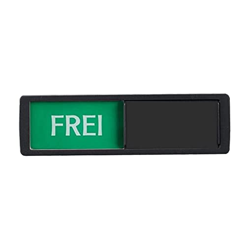 Selbstklebendes Büro-Türschieberschild Hinweisschild Frei/Besetzt schwarz von Geardeangloow