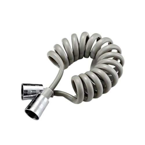 Teleskop-Duschschlauch, Badezimmer, flexibel, elastisch, Sanitär-WC-Sprühgerät, auslaufsicher, Sprühen, Zuhause, Schlafsaal, 2 m, Grau Teleskop-Duschschlauch, Badezimmer, flexibel, elastisch, Sanitär-WC-Sprühgerät, auslaufsicher, Sprühen, Zuhause, Schlafsaal, 2 m, Grau von Geardeangloow