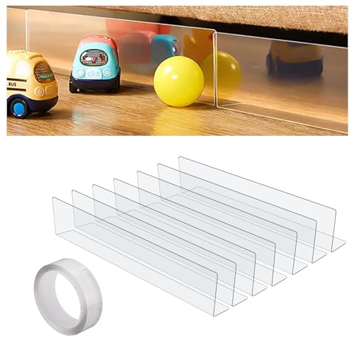 Gearific Blocker für Möbel, transparente Spielzeug-Blocker für unter dem Sofa, Bett, PVC-Blocker mit Klebeband, Blockierbrett zum Blockieren von Spielzeug, Haustieren, Staub, Kindern, 8 Stück von Gearific