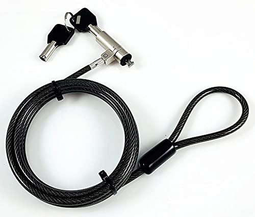 Gearlab Security Lock with Keys for Kensington Nano Security Slot, W125988757 (Kensington Nano Security Slot GLB220103, Nano Type, 4.5mm x 180cm Cut-Resistant 7x7 Twisted Strand Carbon) von Gearlab