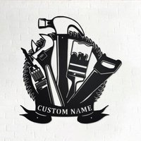 Benutzerdefinierte Handyman Metallwandkunst, Personalisierte Name Schild Dekoration Für Zimmer, Home Decor, Custom Handyman Benutzerdefinierte Handyman Metallwandkunst, Personalisierte Name Schild Dekoration Für Zimmer, Home Decor, Custom Handyman von GearwagMetalArt