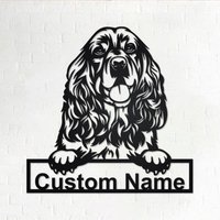 Cocker Spaniel Metallschild | Metallwandkunst Metallwanddekor Custom |Hund Nach Maß von GearwagMetalArt