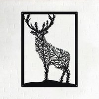 Hirsch Baum Metallschild | Metall Wand Kunst Dekor Liebhaber Geschenk Jagd von GearwagMetalArt