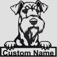 Personalisierte Airedale Terrier Metall Zeichen | Wand Kunst Liebhaber Geschenke Für Hundeliebhaber von GearwagMetalArt
