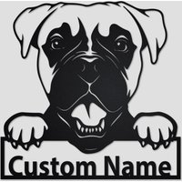 Personalisierte Boxer Hund Metallschild | Metall Wand Kunst Blechschild| Boxer-Hundeliebhaber Geschenk Boxer-Metallwand-Dekor Personalisierte Boxer Hund Metallschild | Metall Wand Kunst Blechschild| Boxer-Hundeliebhaber Geschenk Boxer-Metallwand-Dekor von GearwagMetalArt