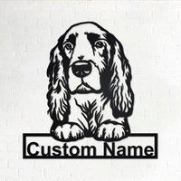 Personalisierte Field Spaniel Metallschild | Metall Wandkunst Wanddeko Custom Hund von GearwagMetalArt