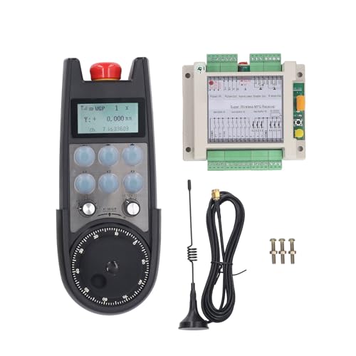 Gearwell CNC -Handradsteuerung, 6 Achsen Wireless Manual Impulsgenerator mit 40 m Reichweite für die Schnitzmaschine, elektronische CNC -Handradsteuerung Gearwell CNC -Handradsteuerung, 6 Achsen Wireless Manual Impulsgenerator mit 40 m Reichweite für die Schnitzmaschine, elektronische CNC -Handradsteuerung von Gearwell