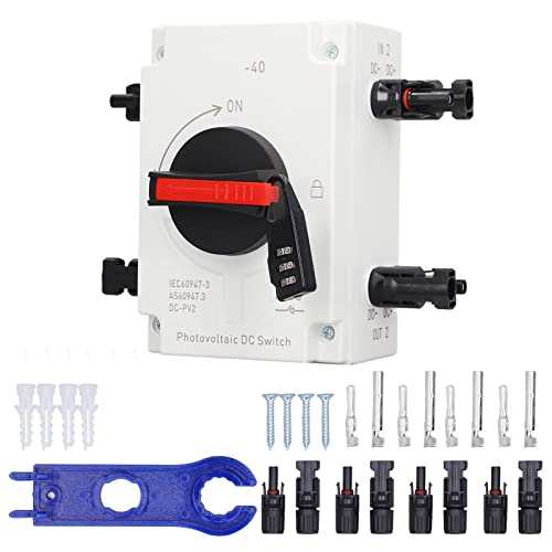 Gearwell DC -Isolationsschalter, PV -Trennschalter, 1200 V 32A 4P Solar Switch, 2 in 2 Out IP66 wasserdicht, Lastverbindungstransferschalter, Solarstromsystem Gearwell DC -Isolationsschalter, PV -Trennschalter, 1200 V 32A 4P Solar Switch, 2 in 2 Out IP66 wasserdicht, Lastverbindungstransferschalter, Solarstromsystem von Gearwell