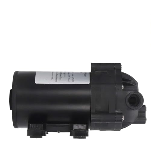 Gearwell DC24V Membran Booster Pumpe, 60W Selbstprimingpumpe, 100 g Durchflussrate, G3 8 Weibliche Gewinde, Wassertransferpumpe mit Adapter von Gearwell