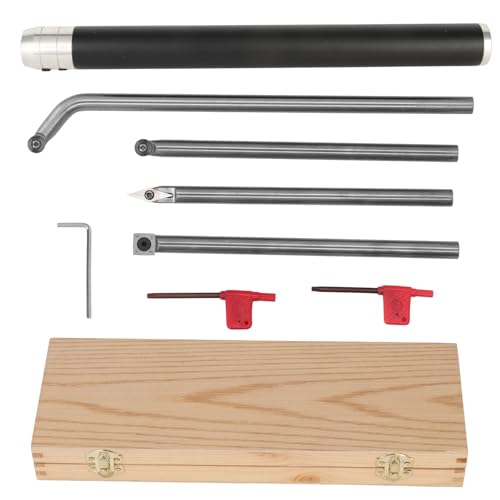 Gearwell -Drehdrehwerkzeuge Set, Holz -Drehwerkzeug -Kit, abnehmbare Carbid -Drehwerkzeuge, Hochfutter Drehwerkzeugset, einfache Baugruppe Holzbearbeitungswerkzeuge von Gearwell