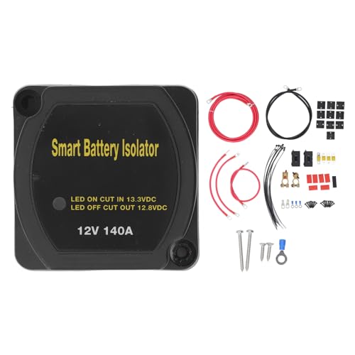Gearwell Dual -Batterie -Isolator, VSR -Relais, Split -Ladungsrelais, Batteriemanagement -Kit, 3 Meter DC12V 140A Smart mit 7 AWG -Netzkabelanschluss für Wohnmobil -LKWs Gearwell Dual -Batterie -Isolator, VSR -Relais, Split -Ladungsrelais, Batteriemanagement -Kit, 3 Meter DC12V 140A Smart mit 7 AWG -Netzkabelanschluss für Wohnmobil -LKWs von Gearwell