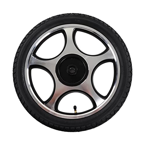 Gearwell Electric Rollstuhl Rad, Leichtmetall -Stahl -Hub, aufblasbares Schnupfenrad, gerade Loch mit Tastatur, 16 Zoll Außendurchmesser, Ersatzrad für Stromrollstuhlfahrer von Gearwell