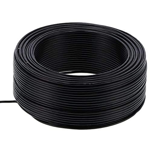 Gearwell Electrical Flexible Draht, BVV-1x1-Kabel, 7 Kernkupferdraht, 100 m isoliertes Draht, AC300V Schwarzes Stromkabel, elektrischer Kabelleiter Gearwell Electrical Flexible Draht, BVV-1x1-Kabel, 7 Kernkupferdraht, 100 m isoliertes Draht, AC300V Schwarzes Stromkabel, elektrischer Kabelleiter von Gearwell