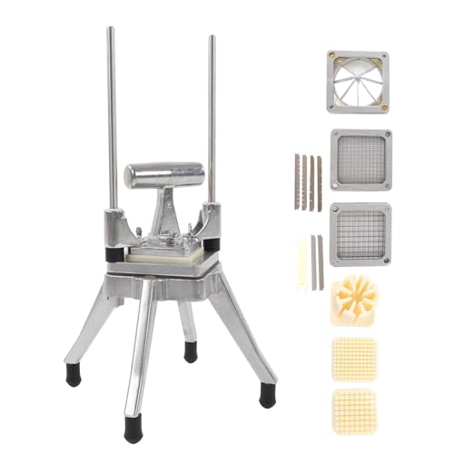 Gearwell Gemüsefruchthacker, Handelshandbuch Obst Dicer, multifunktionaler Cutter mit 1 2in 3 8in 1 4in 8 -teilige Klingen, Küchenfutterzubereitungswerkzeug Gearwell Gemüsefruchthacker, Handelshandbuch Obst Dicer, multifunktionaler Cutter mit 1 2in 3 8in 1 4in 8 -teilige Klingen, Küchenfutterzubereitungswerkzeug von Gearwell
