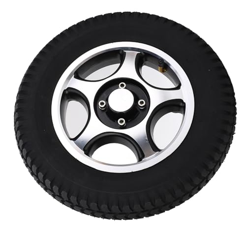 Gearwell-Gummi-Rad, aufblasbares Rad und Nicht-Schlupf-Handwagen 14 Zoll 17 mm Montageloch, Gummi-Rad für Handwagen mit 150 kg-Tragverlagerung 3,00-8 Stecker von Gearwell