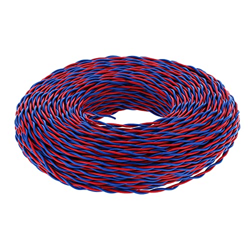 Gearwell Isoliert Draht, PVC beschichtetes Kabel, Kupfer-Elektrokabel, RVS-2 x 1 100 m 56 Red Blue Draht, AC300V-Anschlusskabel Gearwell Isoliert Draht, PVC beschichtetes Kabel, Kupfer-Elektrokabel, RVS-2 x 1 100 m 56 Red Blue Draht, AC300V-Anschlusskabel von Gearwell