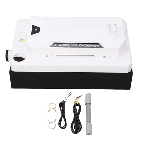 Gearwell -Kondensatpumpe, automatische Abflusspumpe, Wasserentfernungspumpe, 2L -Tankkapazität, 380lph Strömungsrate, Kondensatpumpe für die Klimaanlage HLK -Entfeuchtung von Gearwell