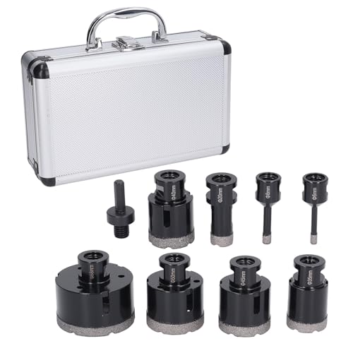 Gearwell -Loch -Sägen -Set, 8pcs Diamant gefärbte Lochöffner, M14 Schaftschneider für Marmorkeramikfliesen, 68 -mm -Loch -Schneidwerkzeug Gearwell -Loch -Sägen -Set, 8pcs Diamant gefärbte Lochöffner, M14 Schaftschneider für Marmorkeramikfliesen, 68 -mm -Loch -Schneidwerkzeug von Gearwell