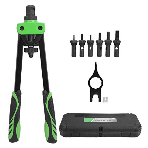Gearwell Manual Nieting Gun, Nietmutter -Einstellungswerkzeug, Alloy -Stahlniet - -Kit, M3 M4 M5 M6 M8 M10 -Spitzen für Metall- und Hardwarebefestigung Gearwell Manual Nieting Gun, Nietmutter -Einstellungswerkzeug, Alloy -Stahlniet - -Kit, M3 M4 M5 M6 M8 M10 -Spitzen für Metall- und Hardwarebefestigung von Gearwell
