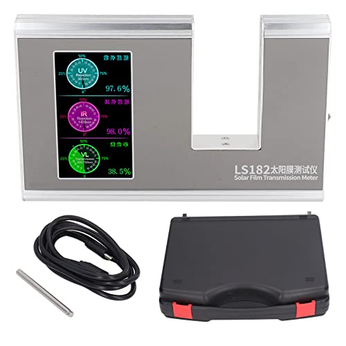 Gearwell Solar Film Messgerät, 3-Gang-Einstellbarer Glastester für UV IR-Blockierung, VLT-Transmissions-SHGC-Messwerkzeug, Solarfensterfilm-Tester von Gearwell