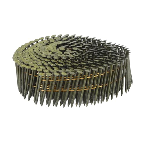 Gearwell Spule Nägel, 40 Rollen 16000 Zählungen 15 Grad Ring Schaft Dach nägel, Stahldraht Abstellgleis Nägel 2,1x38mm Gearwell Spule Nägel, 40 Rollen 16000 Zählungen 15 Grad Ring Schaft Dach nägel, Stahldraht Abstellgleis Nägel 2,1x38mm von Gearwell