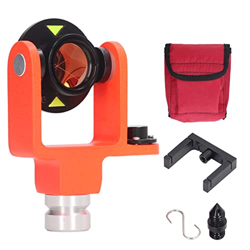 Gearwell Surveying Prisma, Single Tilt Prism, Total Station Prisma für Landbefehle, 0 oder -30 -mm -Offset, optische Erhebung Prisma, Bauuntersuchungsinstrument von Gearwell
