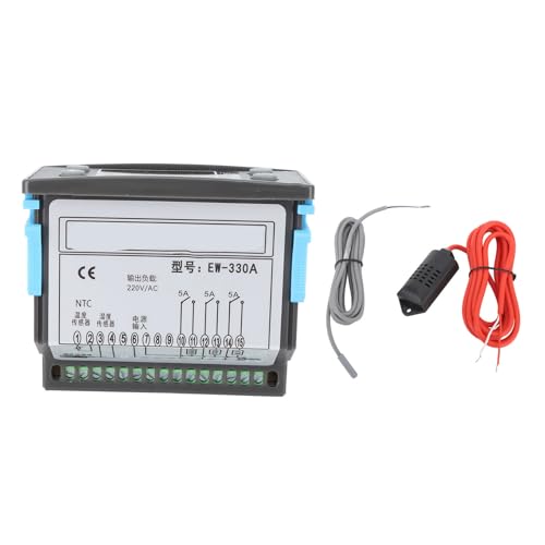 Gearwell -Temperaturcontroller, Thermostat mit zwei Displays für Inkubator, Medizinschrank Landwirtschaft AC220V, hohe Genauigkeit von Gearwell