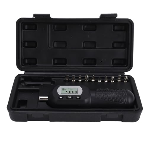 Gearwell-Torsionsschraubendreher, einstellbarer digitaler Drehmomenttreiber, 0,4-4 nm Torsionstreiber, 1 4-Zoll-Antriebsschraubendreher-Set, hinterleuchtetes LCD-Drehmomenttreiber von Gearwell