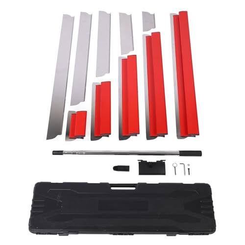 Gearwell Trockenbau -Skimmingklinge, Skimmblattset, Trockenbau -Finish -Werkzeug, Klangmesser, Edelstahl -Skimmingklinge mit Verlängerungsgriff 20 40 60 80 100 cm von Gearwell