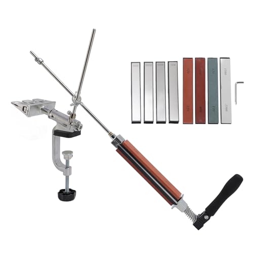 Gearwell fester Winkelschärfer, Messerschärfsystem, Klingenschleifwerkzeug, 8 Weitsteine, 360 -Grad -Flip, professionelles Küchenwerkzeugscharfschart von Gearwell