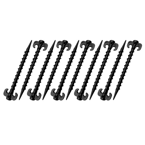 10 Pcs Kunststoffschraubenzeltstifte Zum Befestigen Von Camping Regen Planen Freien Stakes Hochleistungsnägel Zelteinsätze Stifte 10 Pcs Kunststoffschraubenzeltstifte Zum Befestigen Von Camping Regen Planen Freien Stakes Hochleistungsnägel Zelteinsätze Stifte von Geavonyg