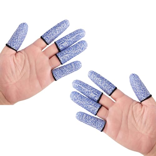 10pcs Geschnittene Resistente Fingerschutzwächter Mit Sicherem Grip Leichten HPPE Materialien Für Mechanikerköche Und Handwerksliebhaber HPPE Polyethylen Arbeitsschutzausrüstung von Geavonyg
