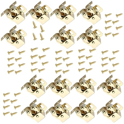 15set Garderobe Türschnalle Schrank Doppelwalze Fangstreifen Kleiderschrank Riegel Einfach Zu Installieren von Geavonyg