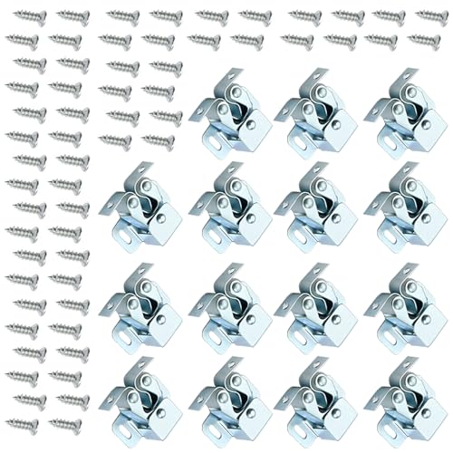 15set Garderobe Türschnalle Schrank Doppelwalze Fangstreifen Kleiderschrank Riegel Einfach Zu Installieren von Geavonyg