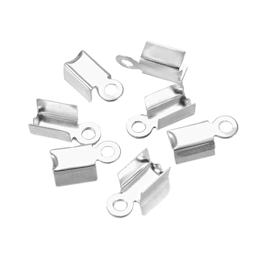 200pcs/Bag Cove Verschlüsse Kordende Kappen Für Bastelschmuck Legierungs Clipschnallen Für Handwerk Von Projekten. Verwenden Sie Endkappen. von Geavonyg