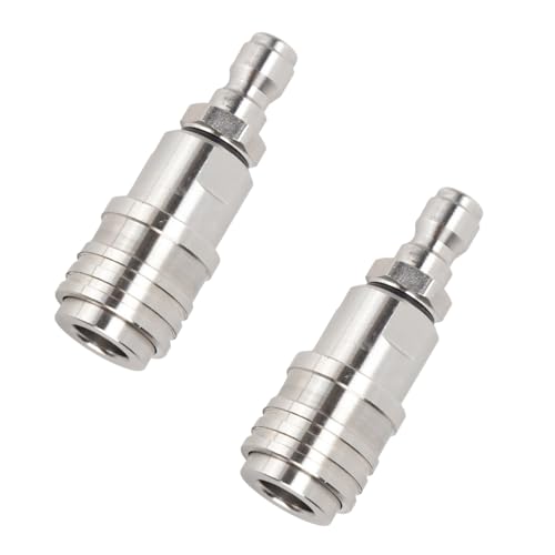 2pcs Druckunterlegungswaschkuppler Schnellverbindende Anschlüsse Universals Edelstahl Autoverriegelungsstecker Erddruckdrucker Waschmaschine Koppler Anschlussanschlüsse von Geavonyg
