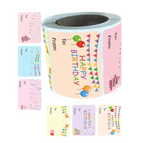 300pcs 50x38mm Geburtstagsaufkleber Labels Kleber Name Tags Für Geschenke Karten Karten & Party Alles Zum Geburtstag Aufkleber Klassenzimmer von Geavonyg