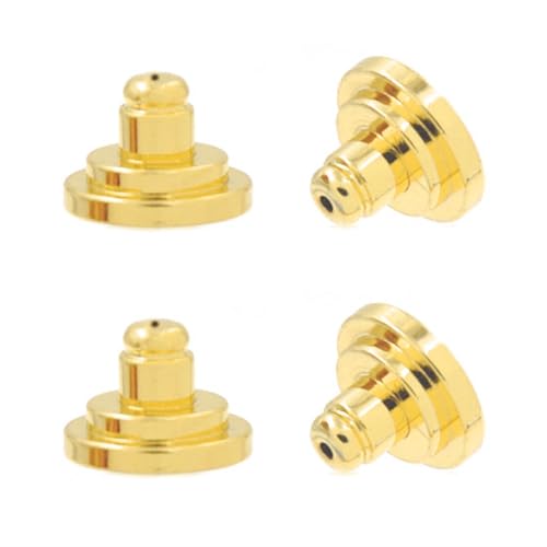 4pcs Ohrringrücken Ersatz Hypoallergene Sichere Ohrringe Rückschläge Clips Große Verriegelungsohrringe Ornament Rücken Clips Stilvolle Ohrringlifter 4pcs Ohrringrücken Ersatz Hypoallergene Sichere Ohrringe Rückschläge Clips Große Verriegelungsohrringe Ornament Rücken Clips Stilvolle Ohrringlifter von Geavonyg