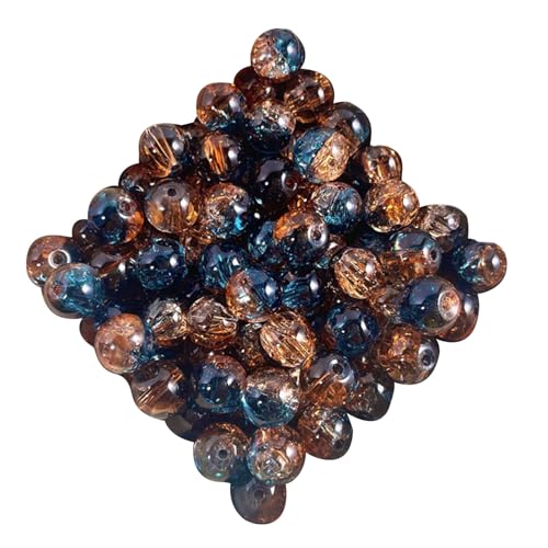 50 PCs Zerkleinerte Eisglasperlen Mit Loch Easy Faden Für Schmuck Basteln Mehrfarbig Klares Schrägglas von Geavonyg