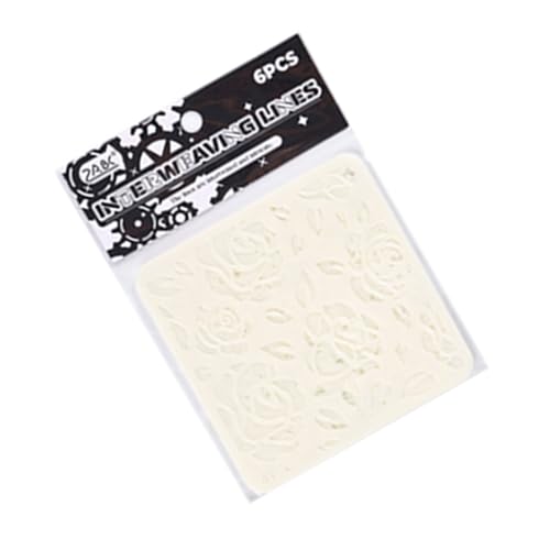 6 PCs Blumen Schablonen Zum Malen Von Schmetterlingskalpaien Journal Out Butterfly Zeichnen Schablonen Blumen Gemälde von Geavonyg