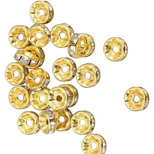 8 Mm Kristall Strasssteine Spacer Perlen Rondelle Lose Abstandshalterperlen Für Schmuckherstellung Und Handwerk Enthusiasten 8 Mm Kristall Strasssteine Spacer Perlen Rondelle Lose Abstandshalterperlen Für Schmuckherstellung Und Handwerk Enthusiasten von Geavonyg