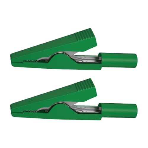 Alligatoren Clip Mit 2 Mm Bananenschnittstellen Vielseitige 2mm Bananenstopfen Alligatoren Clip 2PCs Für Elektronische Enthusiasten Korrosionsbeständige Klemmen von Geavonyg
